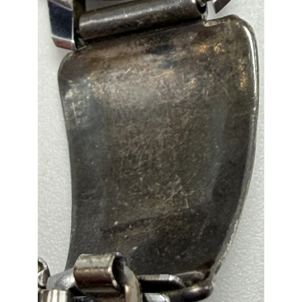 Caravelle Native Indian‎ Style Band Sterling Silver 24MM 5.75